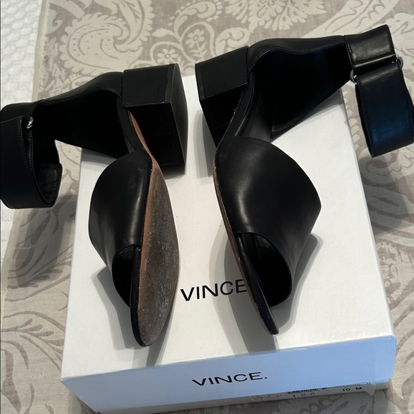 Vince Women's Black Ankle Strap Heels/Sandals - Picture 3 of 7